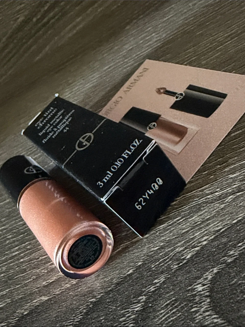❤️$18 NWT Giorgio Armani Eye Tint Chrome Liquid Metallic Eye Color – Rose Gold